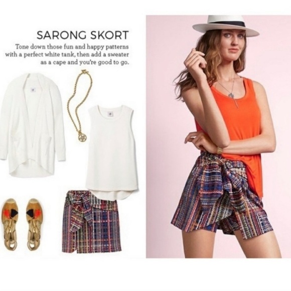 Cabi Multicolored Sarong Skort - Picture 2 of 7
